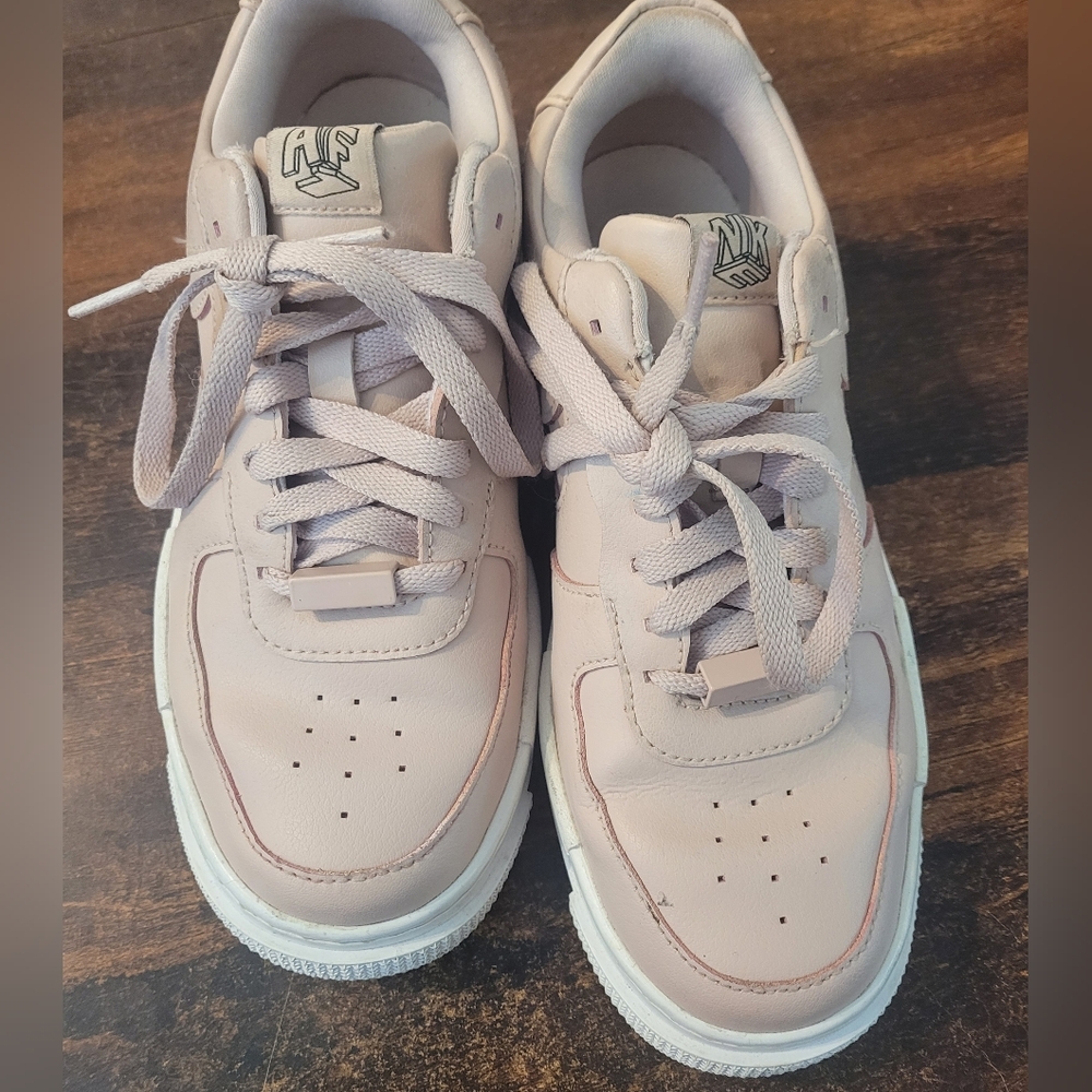 Nike Air Force 1 AF1 Pixel Particle Beige White Women's 7